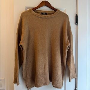 Mango Oversized Caramel Brown Sweater